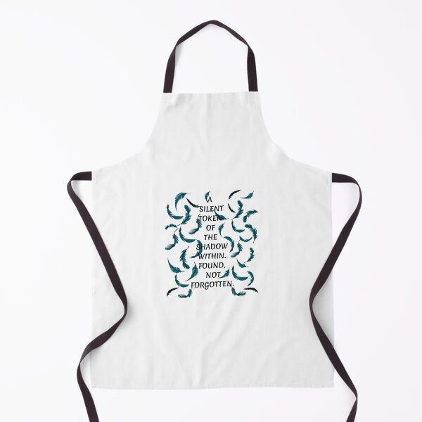 Item preview, A Silent Token: Gothic Shadow Quote & Teal Feathers designed and sold by Studio77-Gothic.