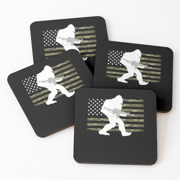 Item preview, Bigfoot Gun Owner Camo US American Flag Sasquatch designed and sold by Boutkimaewab.