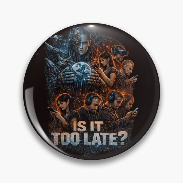 Item preview, Is It Too Late? AI Control Dystopian Future Design designed and sold by Tadeusz1.