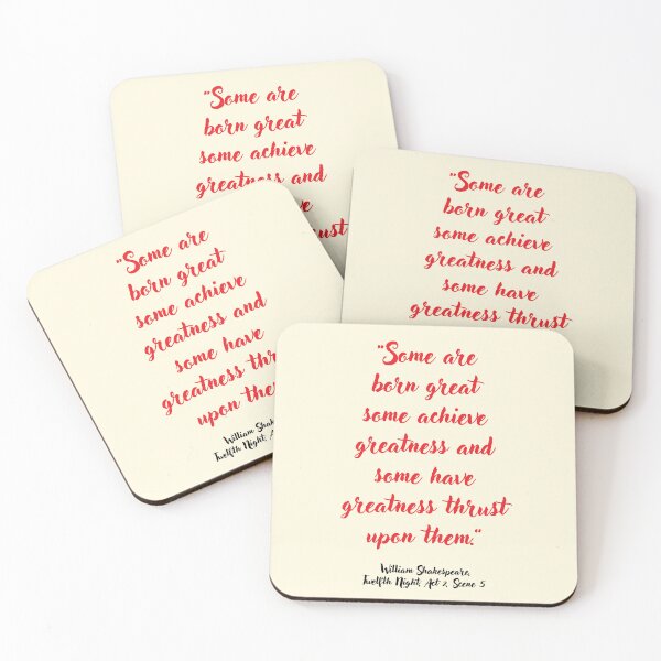 Item preview, Wicked Shakespeare Quote from Twelfth Night designed and sold by CharlottePlaceArt.