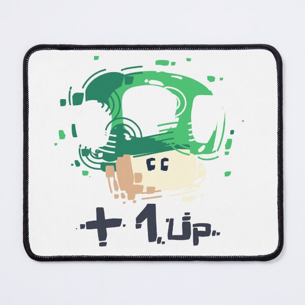 Item preview, +1 UP Life Mushroom Green Retro Games designed and sold by Houlele_design.