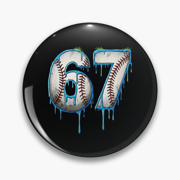 Item preview, 67 Drip Baseball Number Six Seven Design designed and sold by miaa-artistshop.