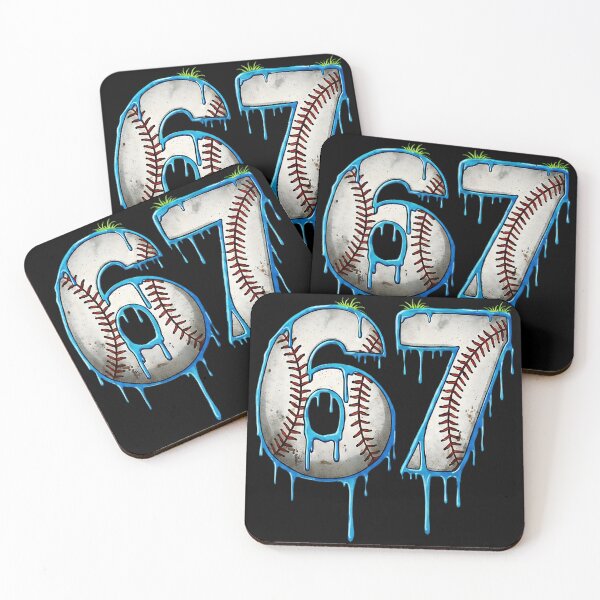 Item preview, 67 Drip Baseball Number Six Seven Design designed and sold by miaa-artistshop.
