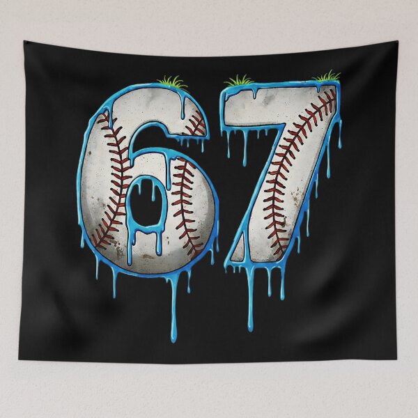 Item preview, 67 Drip Baseball Number Six Seven Design designed and sold by miaa-artistshop.