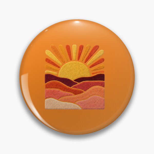Item preview, Vintage Sunset Landscape Retro Sun Boho designed and sold by anselmnacht.