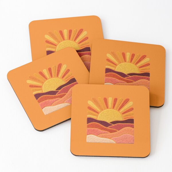 Item preview, Vintage Sunset Landscape Retro Sun Boho designed and sold by anselmnacht.