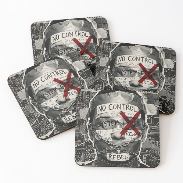 Item preview, System Error: No Control - Dystopian Rebel Collage designed and sold by LEOdesignerArt.