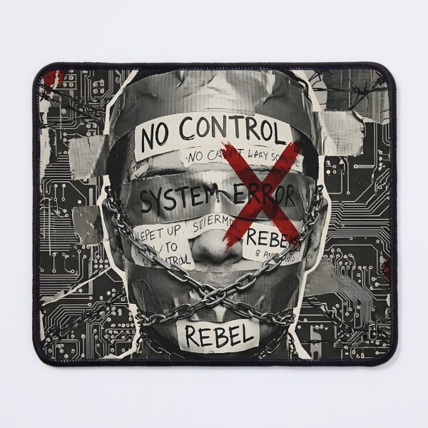 Item preview, System Error: No Control - Dystopian Rebel Collage designed and sold by LEOdesignerArt.