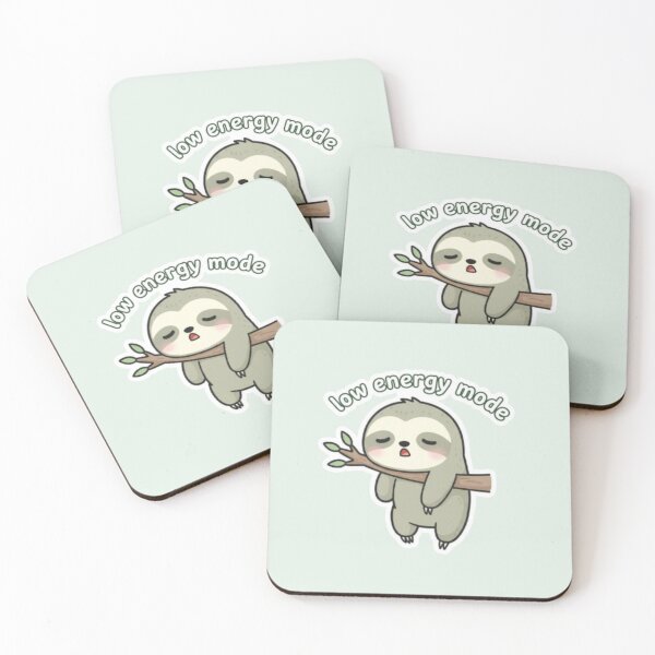 Item preview, Low Energy Mode Kawaii Sloth – Cute Relatable Pastel Aesthetic Design designed and sold by DesignNovaCo.