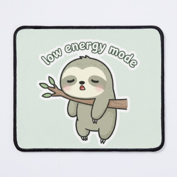 Item preview, Low Energy Mode Kawaii Sloth – Cute Relatable Pastel Aesthetic Design designed and sold by DesignNovaCo.