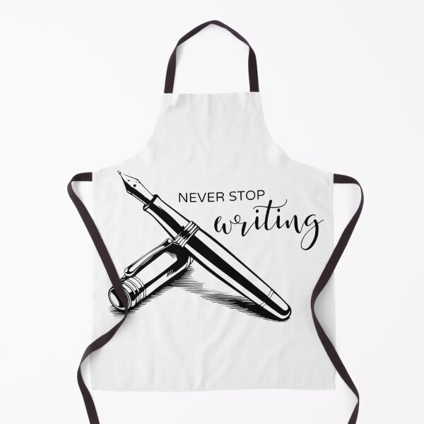 Item preview, Never Stop Writing – Fountain Pen Minimalist Writer Design designed and sold by ArcticFoxStudio.