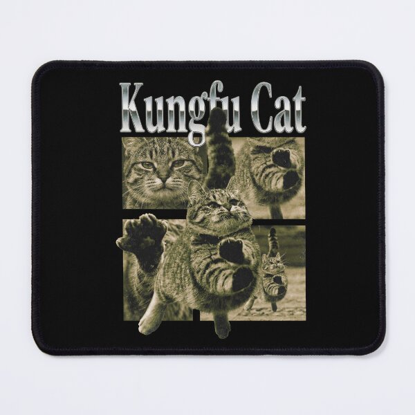 Item preview, Retro Kung Fu Cat Vintage Bootleg Style Funny Meme Cat designed and sold by Bongocomic.