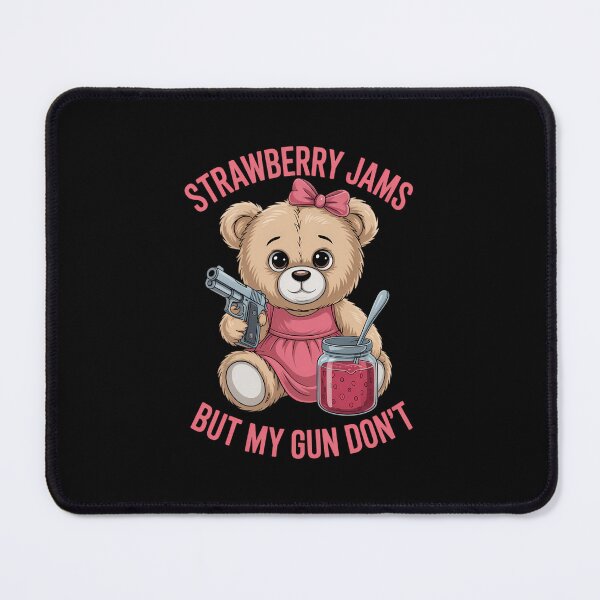 Item preview, Strawberry Jams But My Gun Don't Teddy Bear designed and sold by Moon-Ape.