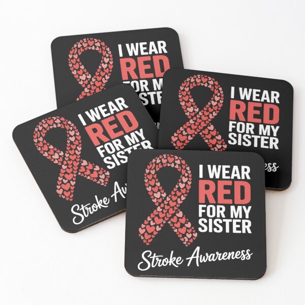 Item preview, Stroke Awareness I Wear Red For My Sister Support Squad designed and sold by Moon-Ape.