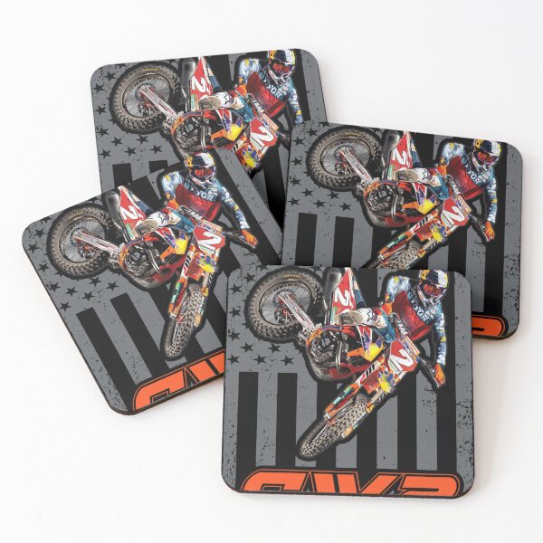 Item preview, Motocross American Flag Rider Tee designed and sold by FroggyBaBoy.