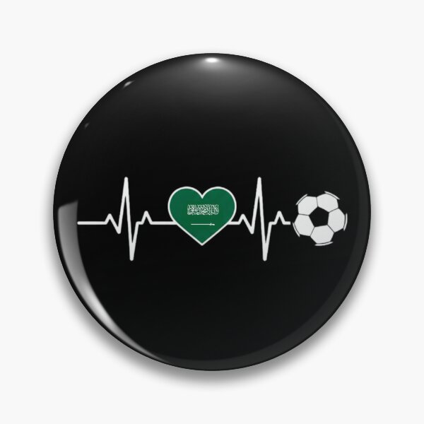 Item preview, Saudi Arabia Football Heartbeat designed and sold by dudelinart.