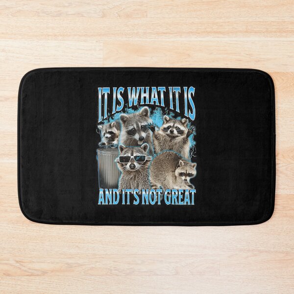 Item preview, It Is What It Is Funny Raccoon Meme 90s Style designed and sold by tadmercado.
