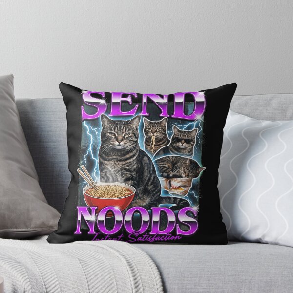 Item preview, Send Noods Funny Retro Cat Ramen Aesthetic Bootleg Style Funny designed and sold by Bongocomic.
