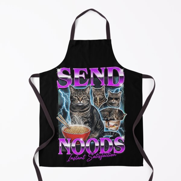 Item preview, Send Noods Funny Retro Cat Ramen Aesthetic Bootleg Style Funny designed and sold by Bongocomic.