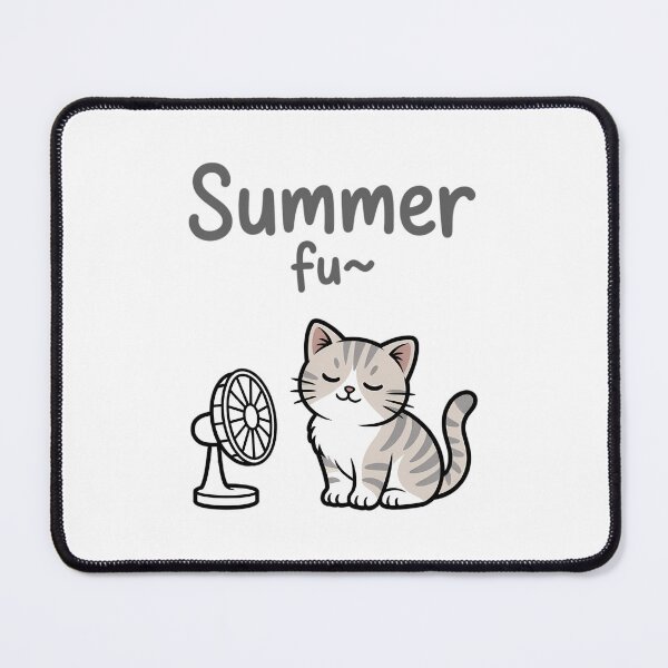 Item preview, Summer Fun Lazy Cat Fan Cooling Heat Humor Animal Love designed and sold by Moon-Ape.