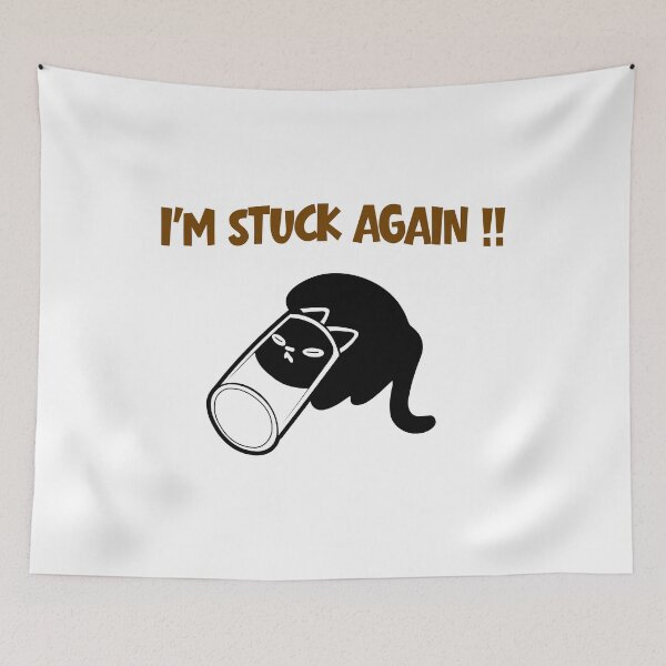 Item preview, I’m Stuck Again Cat Shirt designed and sold by Sberry8888.