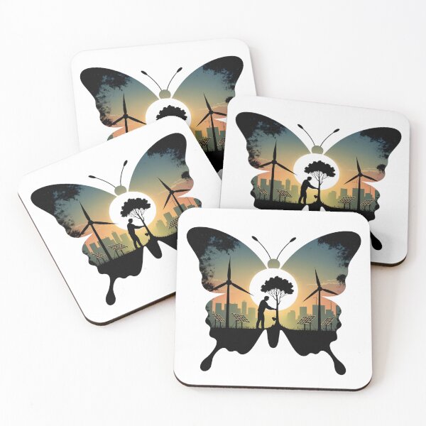 Item preview, Butterfly Earth Day Environmental Hope Silhouette designed and sold by Common-Standard.
