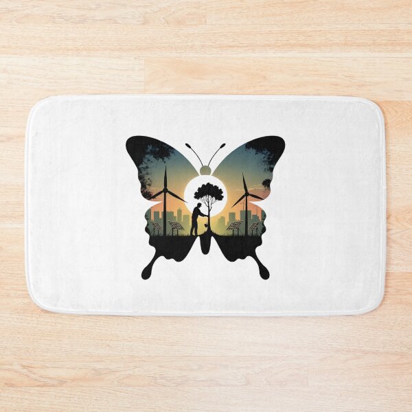 Item preview, Butterfly Earth Day Environmental Hope Silhouette designed and sold by Common-Standard.