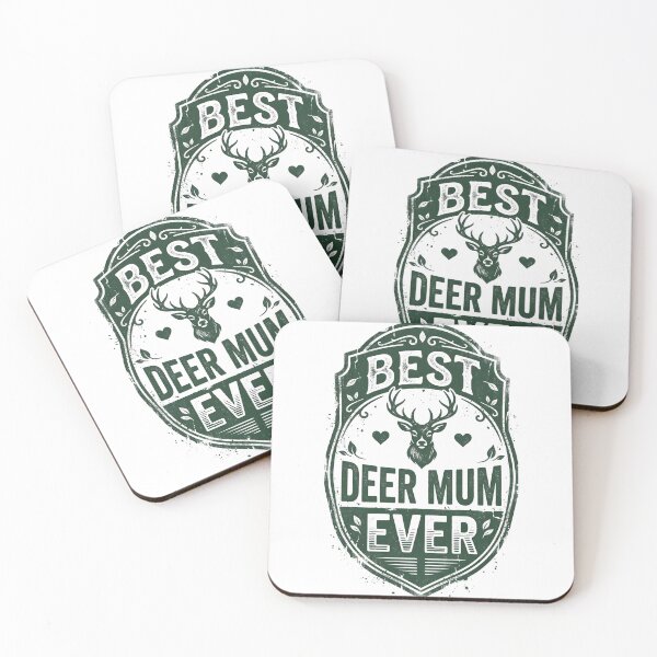 Item preview, Best Deer Mum Ever Cute Deer Antlers Green Nature Wildlife Style designed and sold by NADIASHOP86.