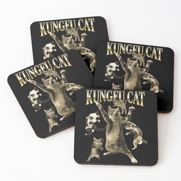 Item preview, Vintage Kung Fu Cat Retro 90s Streetwear Bootleg Style Funny designed and sold by Bongocomic.