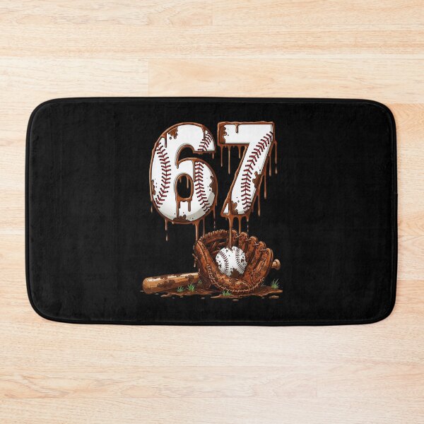 Item preview, 67 Drip Baseball Number Six Seven Mud Style designed and sold by miaa-artistshop.