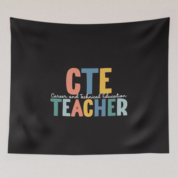 Item preview, CTE Teacher Boho Retro Career Technical Education Teacher Gift designed and sold by kiralynstration.