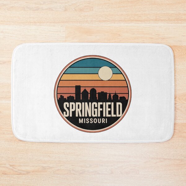 Item preview, Springfield Missouri: Blue Orange Sunset Skyline Badge designed and sold by CircinusStore.