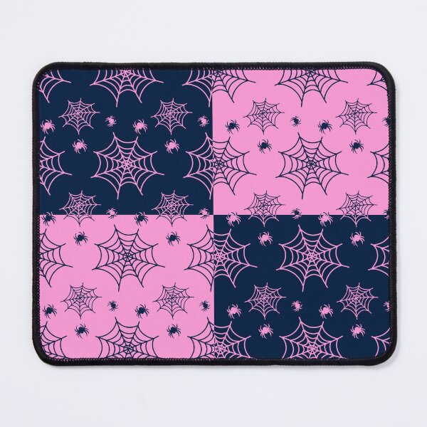 Item preview, Dark blue and light pink interchange web pattern designed and sold by serenebookworm.