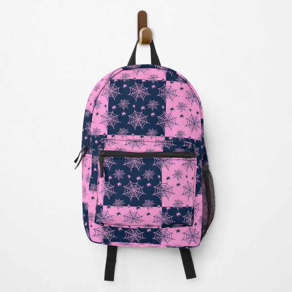 Item preview, Dark blue and light pink interchange web pattern designed and sold by serenebookworm.