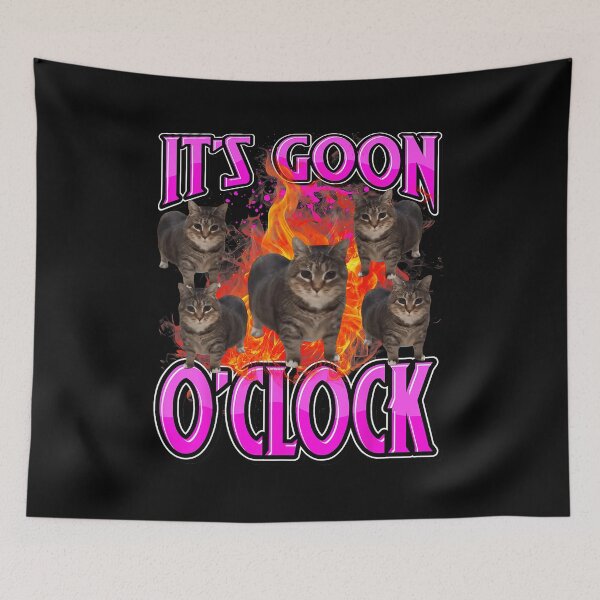 Item preview, It’s Goon O’Clock Funny Cat Meme Chaos  designed and sold by tadmercado.