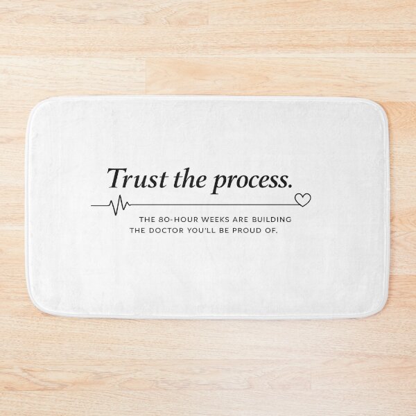 Item preview, Motivational Future Doctor Quote - Medical School Graduation Gift - Trust the Process EKG designed and sold by Art-Selling.