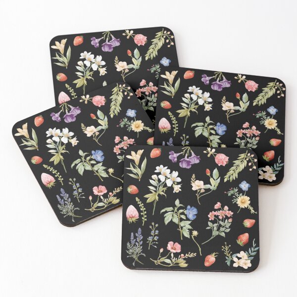 Item preview, Wildflowers and wild strawberries designed and sold by uunaa.