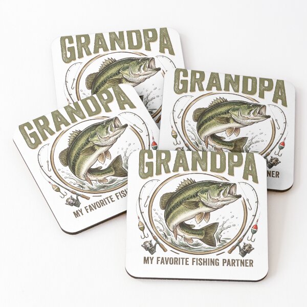 Item preview, Vintage Bass Fishing Grandpa Favorite Fishing Partner Lake Advent designed and sold by NADIASHOP86.