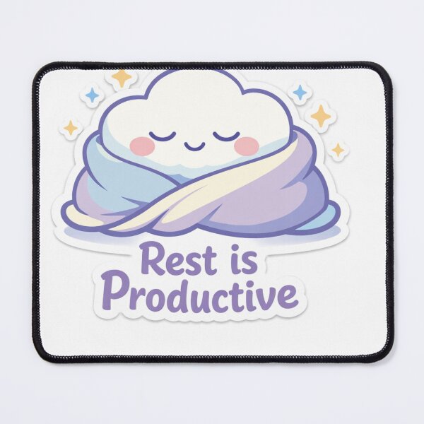 Item preview, Rest is productive cloud stickers  designed and sold by ZenGrowth4.