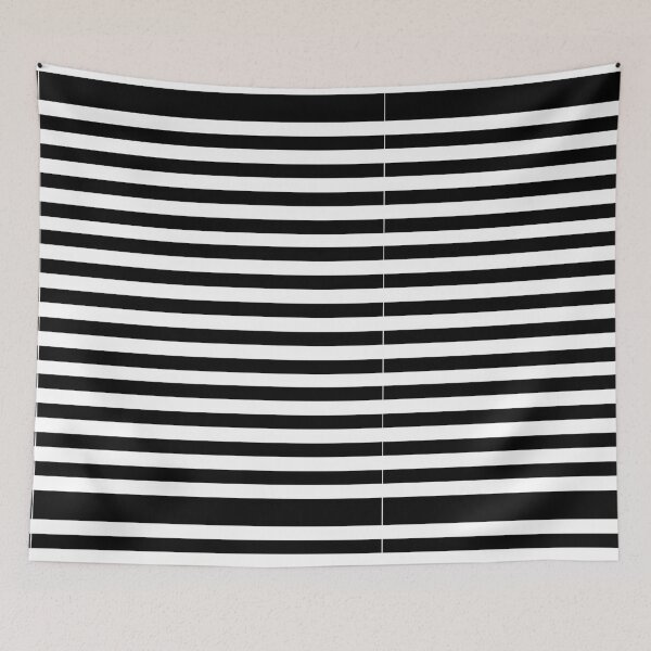 Item preview, Bold Black and White Horizontal Stripes designed and sold by Zaya_art.