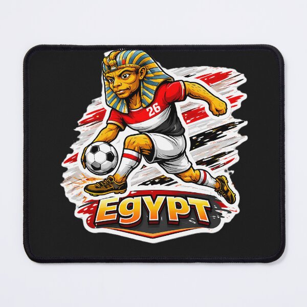 Item preview, Egypt Soccer Pharaoh Mascot designed and sold by Ambroa Stuff.