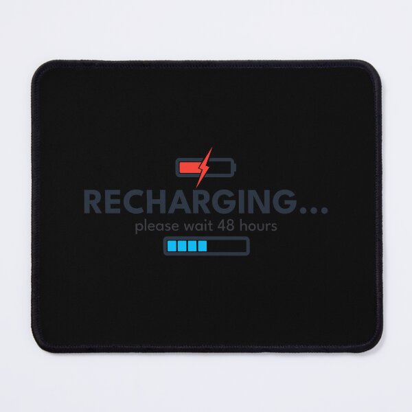 Item preview, Recharging… | Funny Introvert Social Battery T-Shirt designed and sold by vizzionary.