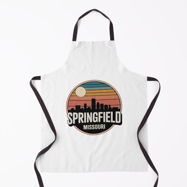 Item preview, Springfield Missouri: Blue Orange Red Sunset Skyline Badge designed and sold by CircinusStore.
