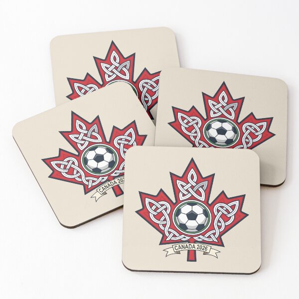 Item preview, Canada Soccer 2026 | Celtic Knot Maple Leaf Football designed and sold by dudelinart.