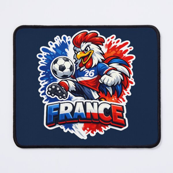 Item preview, France Football Rooster Mascot designed and sold by Ambroa Stuff.