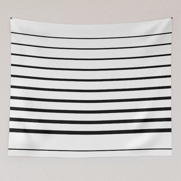 Item preview, Classic Black and White Horizontal Stripes designed and sold by Zaya_art.