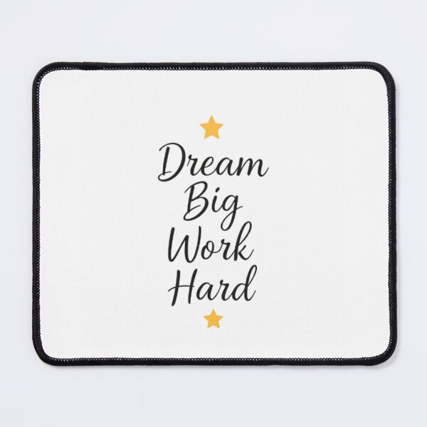 Item preview, Dream Big Work Hard Motivational Sticker | Minimal Inspirational Quote designed and sold by Lovestickerco.
