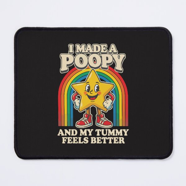 Item preview, I Made a Poopy Funny Kids Humor Star Cartoon Tummy Feels Better Cute Design designed and sold by kiralynstration.