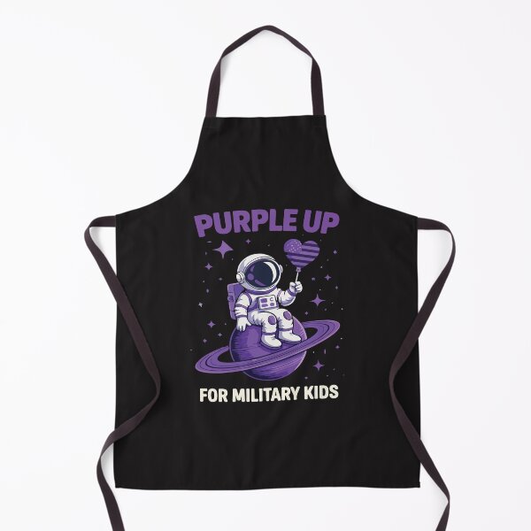 Item preview, Purple Up for Military Kids Astronaut Space Month of the Military Child Support Design designed and sold by kiralynstration.