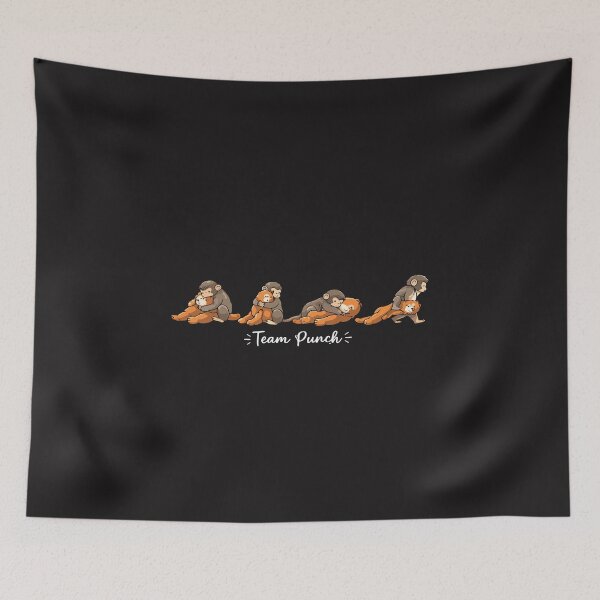 Item preview, Team Punch Funny Monkey Cute Animal Meme Cartoon Squad Humor Design designed and sold by kiralynstration.